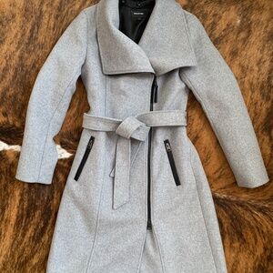 NORITA 2-in-1 double face wool coat with sash, NWOT